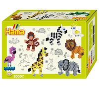 Hama Midi 3510 - Confezione regalo - Animali dello Zoo, ca. 2.000 perline, dai 5 anni
