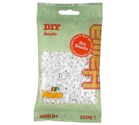 Hama Borsa Midi Bio Beads | Circa 1000 perline fusibili | Perline artigianali da 5 mm | Decorazione a mosaico per bambini creativi dai 5 anni in su | Bianco