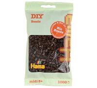 Hama Midi Bio Beads Bag | Circa 1000 perline fusibile | Decorazione a mosaico Arti e mestieri per bambini creativi dai 5 anni in su | Marrone