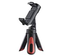 Hama Mini treppiedi Pocket II Rotation per smartphone, 20 cm, 1/4 pollice, Nero/Silver