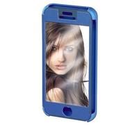 Hama Mirror - Custodia a portafoglio per iPhone 5/5S, colore: Blu/Argento