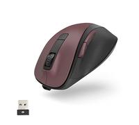 Hama Mouse ergonomico wireless 6 tasti 2,4 GHz BlueWave 800/1200/1600 dpi bordeaux rosso
