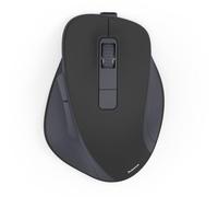 Hama Mouse Ottico SS Filo 6 Pulsanti WM-500, Silenzioso, Ricaricabile, Nero