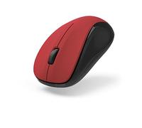 HAMA Mouse ottico wireless a 3 pulsanti MW-300 V2 silenzioso ricevitore USB rosso