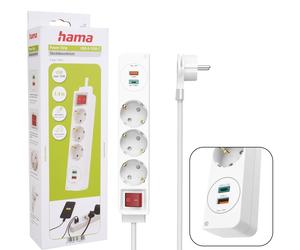 Hama Multipresa 3 Vie Con 2x USB-C Presa Multipla