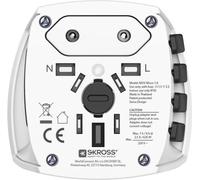 Hama MUV Micro adattatore per presa di corrente Universale Bianco (HAMA World Travel Adapter Micro 2-pin) NEW