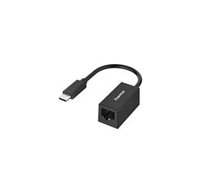 Hama Netzwerk-Adapter USB-C-Stecker - LAN/Ethernet-Buchse, Gigabit Ethernet