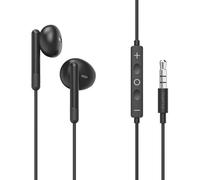 Hama Noble - Cuffie con microfono antipiega, jack da 3,5 mm, colore: Nero