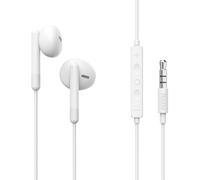 Hama Noble, Earbuds, microfono antipiega, jack da 3,5 mm, colore: bianco