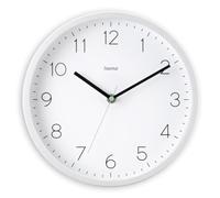 Hama Orologio da parete DCF radiopilotato Minorca, Analog., Ø 25 cm, Bianco