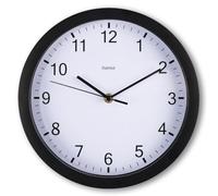 Hama Orologio da parete in plastica nera