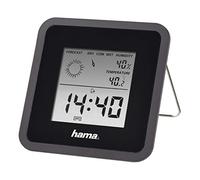 Hama - Orologio/termometro/igrometro TH50, Nero