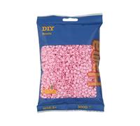 HAMA - Pack of 3000 Pink Iron Beads - Midi Size - Craft