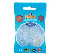 Hama Pearls 501-19 - mini perle 2000 pezzi trasparenti/bianche