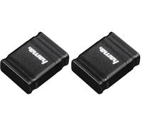 Hama - Penna USB 2.0 (10MB/s) da 64 GB, colore: Nero (Confezione da 2)