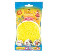 Hama- Perlas de Plástico, Color amarillo neón, 2.5 Mm (10.207-34)