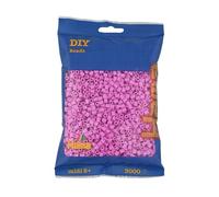 Hama Perle 201 - 48 - Sacchetto di Perline con Circa 3000 Perline Midi con Diametro di 5 mm in Rosa Pastello, Divertimento Creativo per Grandi e piccini, Rosa Pastello