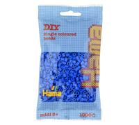 Hama Perlen 207-09 Perline da Stirare con Circa 1.000 Perline Midi con Diametro 5 mm in Azzurro, Divertimento Creativo per Grandi e piccini
