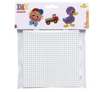 Hama Pannelli forati 4453/4454 Ho – Set da 2 per perline da stirare, tondo e quadrato