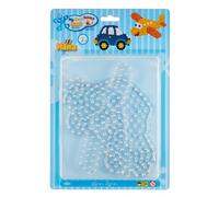 Hama Perlen 8103 Peg Plates Set of 2 for Maxi Ironing Beads with Diameter 10 mm,