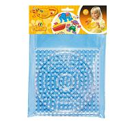 Hama Piastre per penna maxi Perlen 8263 – Set 2, Ø 10 mm, motivi quadrati e circolari trasparenti