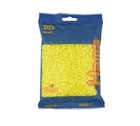 Hama Perline 201-43 - Sacchetto di perline con circa 3000 perline midi con diametro di 5 mm, colore giallo pastello, divertimento creativo per grandi e piccini