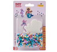 Hama Perle 4195 Sirena Stirare, Piccolo Blister da Circa 450 Perline, portapenne, Carta da Stiro, per Bambini dai 5 Anni