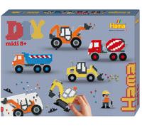 Hama Perline Circa 4.000 perline, 1 pannello forato camion n. 314, 12 supporti