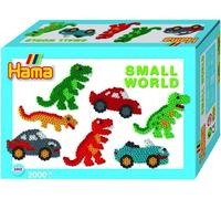 Hama Perline Small World Dinosauro E Auto