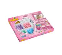 Hama Set perline da stirare Pink Activty Creative Box – MIDI 5 mm con accessori, 5+
