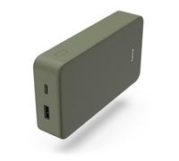 Hama Power Pack 20000 mAh (power bank, ricarica rapida, USB A, USB C, capiente, leggera, piccola, caricatore), rosso