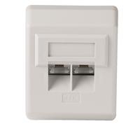 Hama Presa Di Rete LAN A Muro Gigabit CAT5e RJ45 Schermata Presa Dati Bianca