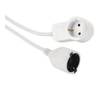 Hama - Prolunga con spina Schuko passante, presa Schuko, 3 mt, bianco