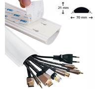 Hama PVC Canale Cavi 2m Kabelleiste Leitungskanal Cavo da Parete Base TV Hifi