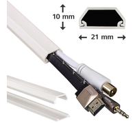 Hama PVC Canale Cavi 6m Kabelleiste Leitungskanal Cavo da Parete Base TV Hifi