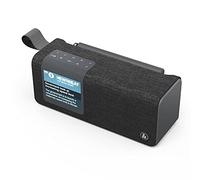 Hama Radio digitale con Bluetooth e batteria DR200BT (scatola portatile, radio mobile con DAB/DAB+/FM, display a colori, ricaricabile, Aux, USB-C, 8 ore di gioco) nero, piccola