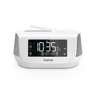 Hama - Radio sveglia digitale DR36SBT, FM/DAB/DAB+ / Bluetooth, bianco