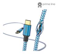 Hama Riflettente USB-C - Cavo di Ricarica USB-C, 1,5 m, Nylon, Blu