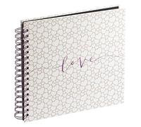 HAMA Romance Album a Spirale, Stampa Artistica Laminata, Beige/Bianco, Universale, Acciaio Inossidabile