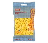 Hama Sacchetto di perline | Circa 1000 perline Midi Fuse | Decorazione a mosaico Arti e mestieri per bambini creativi dai 5 anni in su | Giallo chiaro