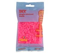 Hama Sacchetto di Perline | Circa 1000 Perline Midi Fuse | Decorazione a Mosaico Arti e Mestieri per Bambini creativi dai 5 Anni in su | Fucsia Neon