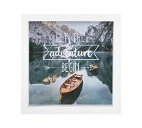 Hama Salvadanaio con cornice (adatto come regalo di denaro o elemento decorativo) bianco