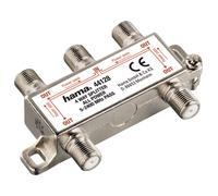 Hama Sat-Verteiler 4-fach Completamente Schermato Dc Sat-Splitter Bk-Verteiler