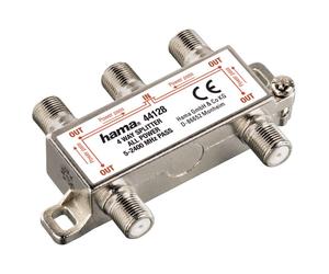 Hama Sat-Verteiler 4 vie schermato DC passante BK Satellite Splitter HD TV