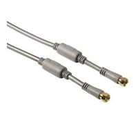 Hama Satellite Connection Cable, F-plug - F-plug, 100 dB, 1.5 m cavo coassiale 1,5 m F-Male Plug Argento NEW
