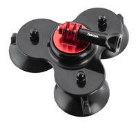 Hama Saugstativ per Ventosa 3-Fach Supporto Auto per GoPro Hero DJI Osmo Nero