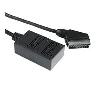Hama Scart Distribuitore 2 Vie Switch Box Cavo Scart Adattatore 1>2 TV AV Spina