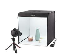 HAMA - Mobiles Mini-fotostudio Togo, Faltbare Fotobox Mit Led-ringlicht, 50x50cm (00004664) - SPEDIZIONE GRATUITA