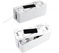 Hama Scatola Kabelmanager Kabel-Organizer Stazione di Ricarica Casa Office Desk