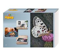 HAMA - Scatola Pixel Art & Papillon - 10.000 perline e 6 piastre - Perline da st